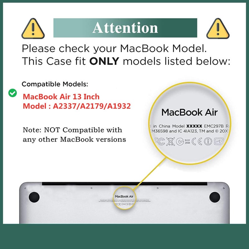 FUNUT Compatible with MacBook Air 13 inch Case 2021 2020 2019 2018 Release M1 A2337/A2179/A1932, MacBook Air M1 Case, Plastic Hard Shell Case & Keyboard Cover for Mac Air 13.3 inch, Sunflower - Image 2
